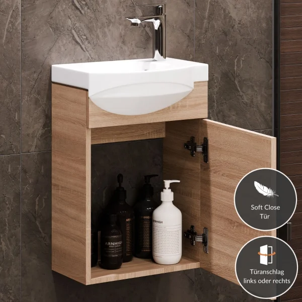 Waschtischunterschrank 40cm Sonoma Eiche