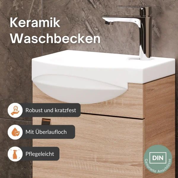Waschtischunterschrank 40cm Sonoma Eiche