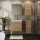 Badmöbel-Set mit Spiegelschrank 63cm und 2x Midischrank