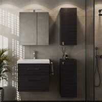 Badmöbel-Set mit Spiegelschrank 63cm und 2x...