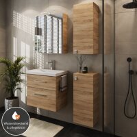 Bathroom furniture set with mirror cabinet 63cm and 2x...