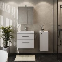 Bathroom furniture set with mirror cabinet 63cm and midi...