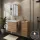 Badmöbel-Set mit Spiegelschrank 63cm und Midischrank Sonom Eiche