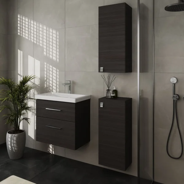 Badmöbel-Set 63cm mit 2x Midischrank