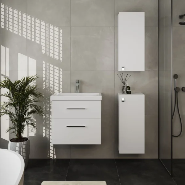 Badmöbel-Set 63cm mit 2x Midischrank