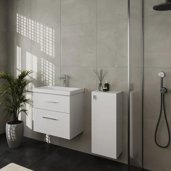 Badmöbel-Set 63cm mit Midischrank