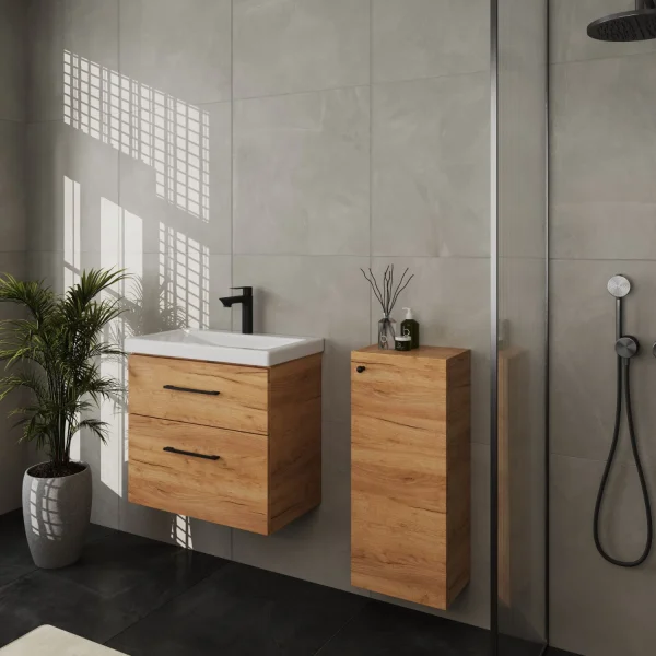 Badmöbel-Set 63cm mit Midischrank