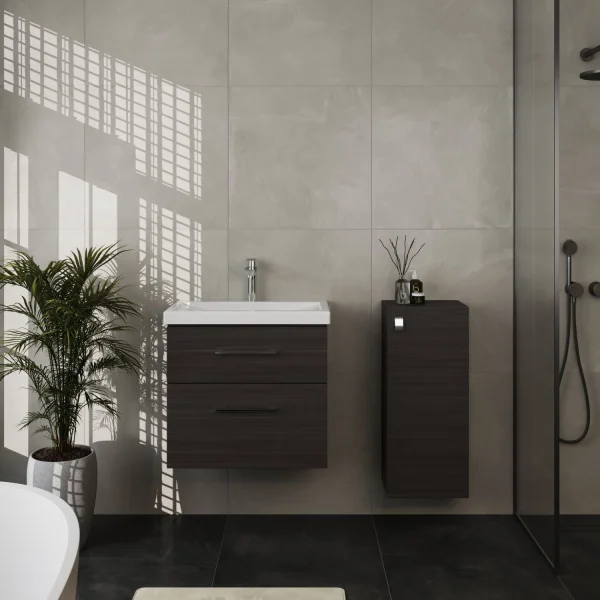 Badmöbel-Set 63cm mit Midischrank