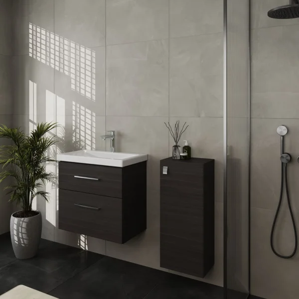 Badmöbel-Set 63cm mit Midischrank
