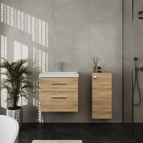 Badmöbel-Set 63cm mit Midischrank