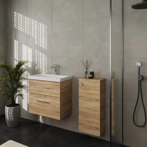 Badmöbel-Set 63cm mit Midischrank