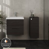 Badmöbel-Set 63cm mit Midischrank Anthrazit