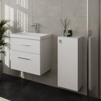 Badmöbel-Set 63cm mit Midischrank weiß