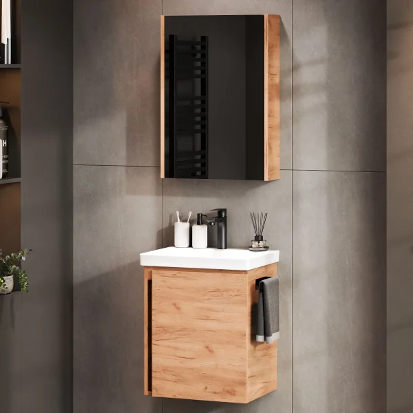 Sink base cabinet 50cm (gold oak)