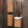 Waschtischunterschrank 45 cm mit Spiegelschrank und 2x Midischrank 32 cm