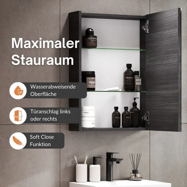 Spiegelschrank 50cm (Anthrazit)