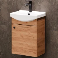 Mobile sottolavabo 45 cm rovere dorato