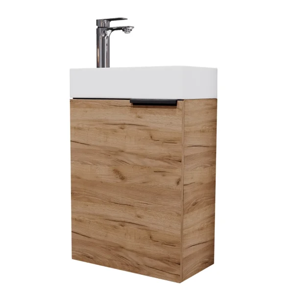 Waschbeckenunterschrank 40cm Gold Eiche