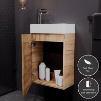 Waschbeckenunterschrank 40cm Gold Eiche