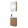 Badmöbel-Set 40cm mit Spiegelschrank Gold Eiche