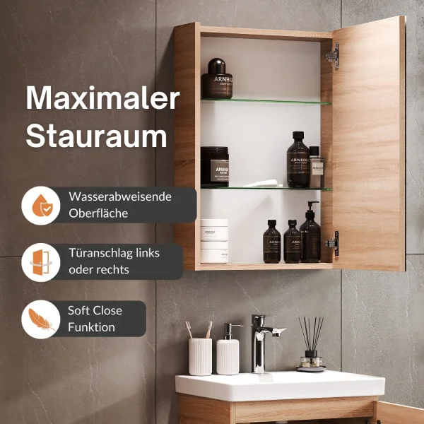 Spiegelschrank 50cm (Sonoma Eiche)