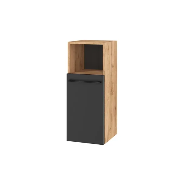 Midischrank LUX 30 x 75 x 32 cm Gold Eiche / Anthrazit