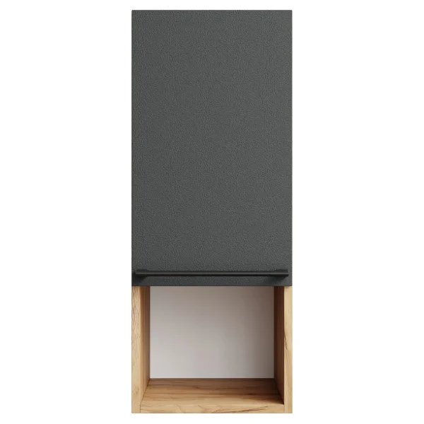 Midischrank LUX 30 x 75 x 32 cm Gold Eiche / Anthrazit