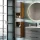 Midischrank LUX 30 x 75 x 32 cm Gold Eiche / Anthrazit