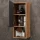 Midischrank LUX 30 x 75 x 32 cm Gold Eiche / Anthrazit