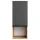 Midischrank LUX 30 x 75 x 32 cm Gold Eiche / Anthrazit