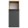 Midischrank LUX 30 x 75 x 32 cm Gold Eiche / Anthrazit