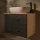 LUX 70 cm Vanity Cabinet, Gold Oak / Anthracite, WITHOUT Sink