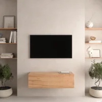 Mueble para TV WEST en roble dorado, 100 cm