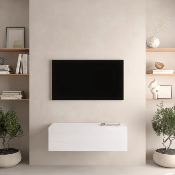 TV Board WEST, White, 100 cm