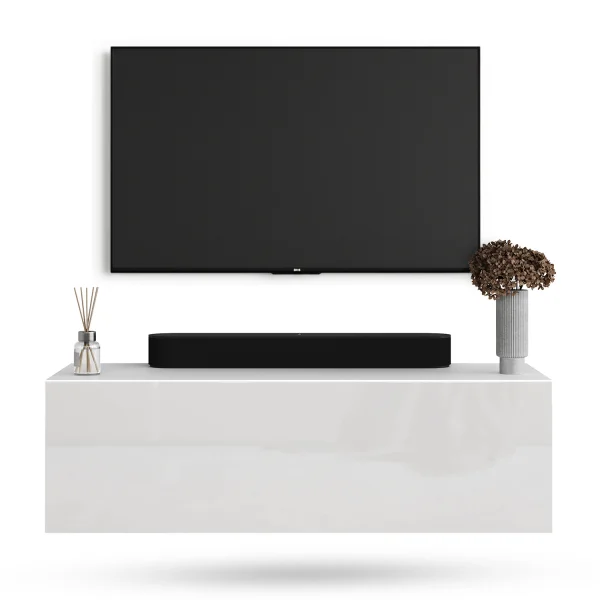 TV Board WEST, White, 100 cm