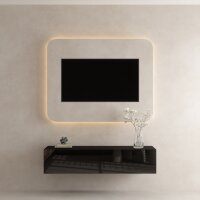 TV Board WEST Schwarz 140 cm