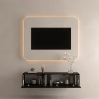 Mueble para televisor WEST negro de 140 cm