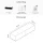 Mueble para televisor WEST negro de 140 cm