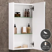 Spiegelschrank 40cm (Weiß)