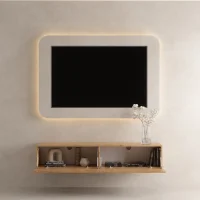 Mueble para TV WEST en roble dorado, 160 cm
