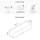 TV Stand WEST, White, 160 cm