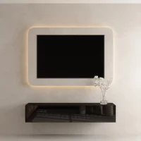 Mueble para televisión WEST negro, 160 cm