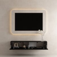 TV Board WEST Schwarz 160 cm