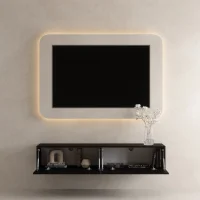 Mueble para televisión WEST negro, 160 cm