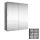 Spiegelschrank Merkur ohne Leuchte - anthrazit, 60 cm