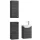 Waschtischunterschrank 40 cm mit 2x Midischrank 32 cm