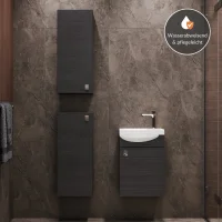 Mueble bajo de lavabo de 40 cm con 2 armarios medianos de...