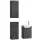 Meuble sous-lavabo de 40 cm avec 2 meubles midi de 32 cm, couleur anthracite