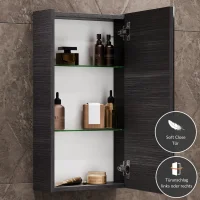 Spiegelschrank 40cm (Anthrazit)