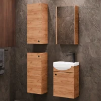 Meuble sous-lavabo de 40 cm avec armoire de toilette et 2...